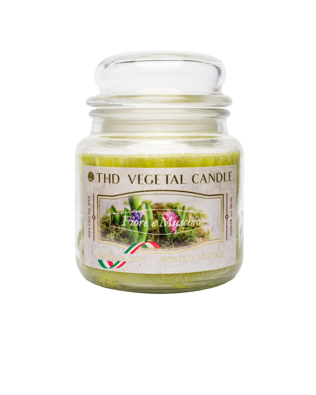 Vela italiana Flor e Musgo